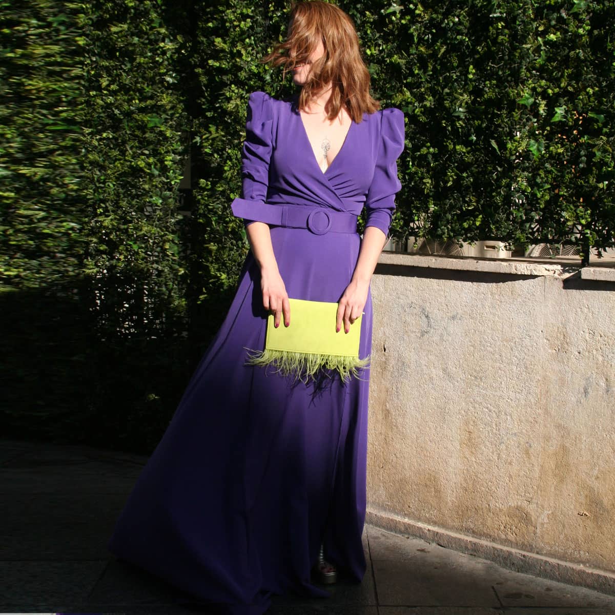 Vestido Velvet Morado