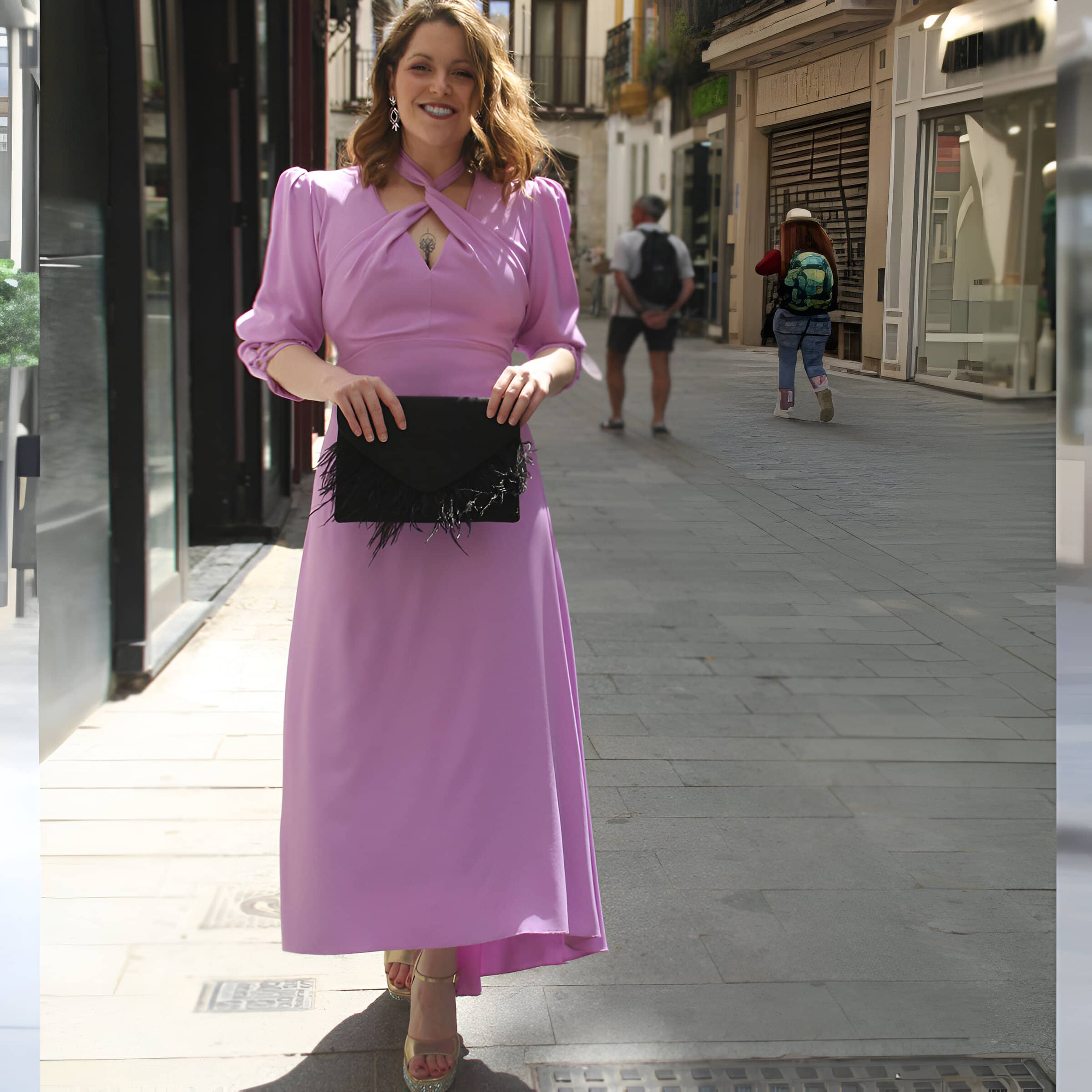 Vestido Amaia Malva