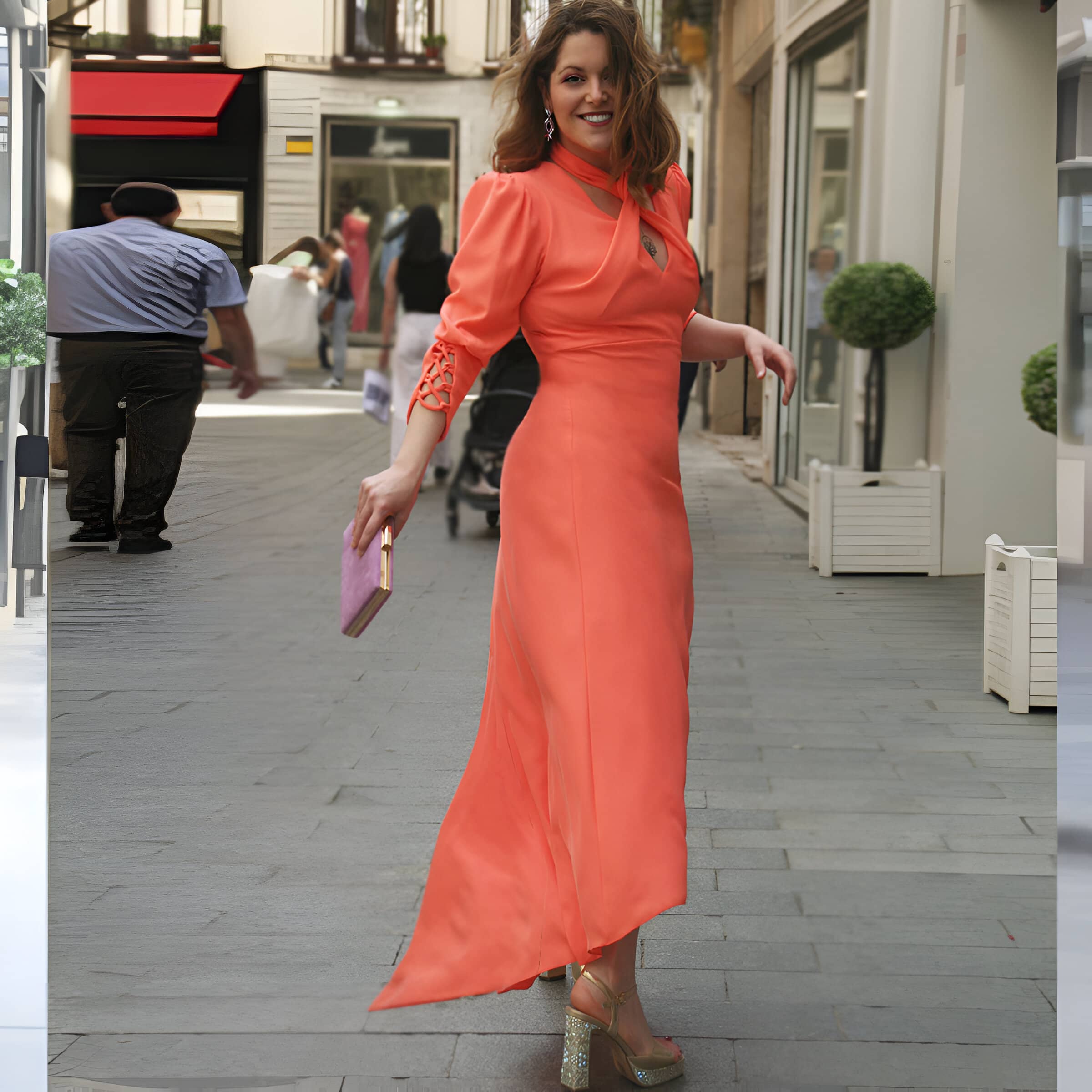 Vestido Amaia Naranja